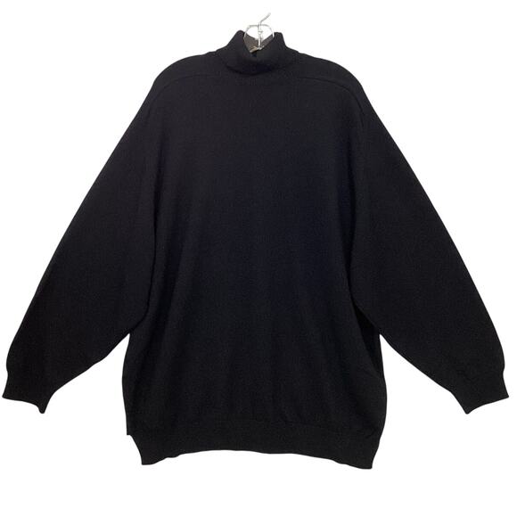 Balenciaga Turtleneck Sweater Size 40 100% Cashmere Italy Luxury Designer Black - Picture 1 of 16
